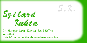 szilard kukta business card